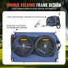 Hundeanhänger 45 kg Fahrradanhänger Kohlenstoffstahl + 600D Produktbild-Vorschau 6