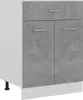 vidaXL zásuvková skrinka Concrete Grey 60x46x81,5 cm Drevo Náhľad obrázku produktu 7