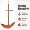 Maritimer Deko-Anker aus Metall in Edelrost-Optik, 63x51 Produktbild-Vorschau 3