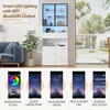 Sweiko 70x30x200cm Vitrine,Vitrinenschränke Mit Schubladen Produktbild-Vorschau 15