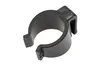 A black plastic clip on a white background. Produktbild-Vorschau