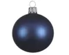 Weihnachtskugeln Glas 8cm mundgeblasen 6er Box - Nachtblau Produktbild-Vorschau 1