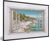 MuchoWow® Gerahmtes Poster Aussicht - Baum - Meer 60x40 cm Produktbild-Vorschau 1