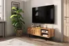 TV-Board Seiba Wildeiche massiv 144x45x50 Metallbeine 2 Produktbild-Vorschau 3