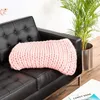 Coperta di lana a maglia grossa 180 x 120 cm - Rosa Anteprima dell’immagine prodotto 5