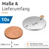 ECENCE Neodym Magnete 10 Stück - rund selbstklebend - Produktbild-Vorschau 4