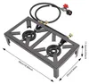 Fornello in ghisa a doppio bruciatore, potenza 8000W, Anteprima dell’immagine prodotto 2