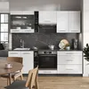 Küchenzeile Vicco Fame-Line Weiß Hochglanz/Anthrazit 235 cm Produktbild-Vorschau 5