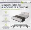 Kovová posteľ Juskys Palamos 140x200 cm s roštom a LED Náhľad obrázku produktu 10