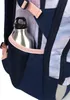 A close-up view of a backpack, showing a water bottle in a side pocket. Produktbild-Vorschau