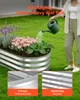 SucceBuy Lot de 2 jardinières surélevées en métal 120 x 60 Voir les images du produit 3