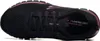 A top-down view of a black Skechers women's athletic shoe with pink accents. Voir les images du produit