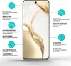 A smartphone screen protector with feature callouts. Produktbild-Vorschau