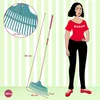 Rastrello KADAX, rastrello per foglie in plastica da donna, Anteprima dell’immagine prodotto 3
