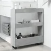 vidaXL Chariot de rangement Étroit 3 étagères Gris béton Voir les images du produit 3