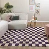 Volero - Retro Teppich - Gambit Violett Weiß - 120x170 cm - Produktbild-Vorschau 1
