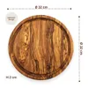 Planche à découper ronde avec rainure à jus "The Goldcoin" Voir les images du produit 3