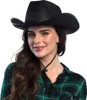 Chapeau de cowboy noir pour adultes taille unique Voir les images du produit 5