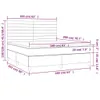 The Living Store Boxspringbett mit Matratze & LED Produktbild-Vorschau 9
