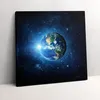 NASA - Earth, galaxy and sun – Leinwandbild Wandbild – Produktbild-Vorschau 1