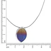 V Anhänger mit Kette 925/- Sterling Silber 42cm weiß bunt Produktbild-Vorschau 2
