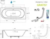 ECOLAM Badewanne 160x75 RECHTS Avita Eckbadewanne mit Produktbild-Vorschau 2