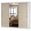 Armoire à portes coulissantes Armoire 250cm blanc/sonoma Voir les images du produit 2