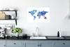 MuchoWow® Poster Weltkarte - Aquarell - Blau 90x60 cm - Produktbild-Vorschau 3