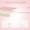 HOMCOM Schreibtischstuhl Bürostuhl Drehbar mit Herzförmige Produktbild-Vorschau 4