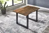 Esstisch Baumkante massiv Akazie nussbaumfarben 120 x 80 cm Produktbild-Vorschau 3