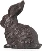 Figurine de décoration lapin en fonte brune look antique - Voir les images du produit 8