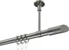 Interdeco Gardinenstange / Vorhangstange Edelstahl-Optik, Produktbild-Vorschau 1