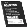 A black Samsung battery with text and symbols on it. Voir les images du produit