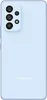 The back of a light blue Samsung smartphone is shown against a white background. Podgląd zdjęcia produktu