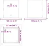 vidaXL Pfostenträger Quadrat 4 Stk. 121x121 mm Stahl Produktbild-Vorschau 8