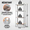 MONZANA® Étagère charge lourde 4 niveaux 170x75x30cm Voir les images du produit 2