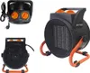 A collage of three images showing a portable electric heater from different angles. Anteprima dell’immagine prodotto