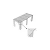 ITAMOBY - Consolle allungabile 90x25/211 cm Kiba bianco Anteprima dell’immagine prodotto 5