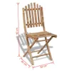 vidaXL Chaises de jardin en bambou 4 pcs. Voir les images du produit 5