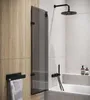 Badewanne Austin Schwarz Grauglass 5mm mit Nanobeschichtung Produktbild-Vorschau 3