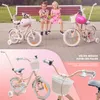 Vélo enfant 14 pouces 3-5 ans Vélo à fleurs abricot Sun Voir les images du produit 9