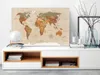 Vliesstoff Leinwandbild - World Map: Beige Chic 120x80 cm Produktbild-Vorschau 5