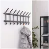 Wandgarderobe Garderobe MATT 32, 2x 8 Haken, Grau Produktbild-Vorschau 2