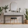 BEAUTYSOFA | GIANA Schminktisch 137 cm, Sandbeige, Produktbild-Vorschau 1
