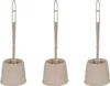 MSV WC Bürste Beige 3er Set Produktbild-Vorschau 1