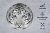 MuchoWow® Mauspad Mousepad Tiger - Winter - Tiere 40x40 cm Produktbild-Vorschau 2