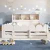 Merax Kinderbett Holzbett 140x200cm mit Rausfallschutz und Produktbild-Vorschau 6