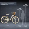 Milord Komfort Fahrrad Mit Weidenkorb Damenfahrrad, 28 Produktbild-Vorschau 3