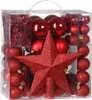 DEUBA® Weihnachtskugeln 77tlg Ø 3-7cm Kunststoff matt Produktbild-Vorschau 1