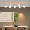 Lámpara de techo ZMH de 5 luces, con estructura de madera, Vista previa de la imagen del producto 6